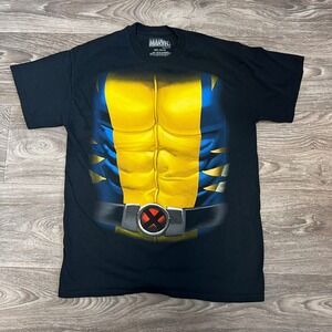 Marvel Wolverine Costume T-Shirt Graphic‎ Print Superhero Tee MD 38/40